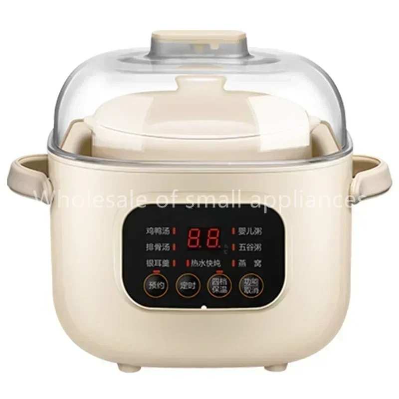 Slow Cooker Ceramic - 220V Keramische Elektrische Slow Stewer Huishoudelijke