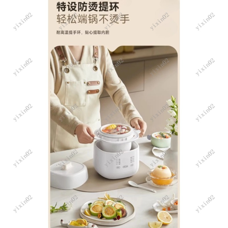 Slow Cooker Ceramic - Draagbare keramische elektrische slowcooker voor één