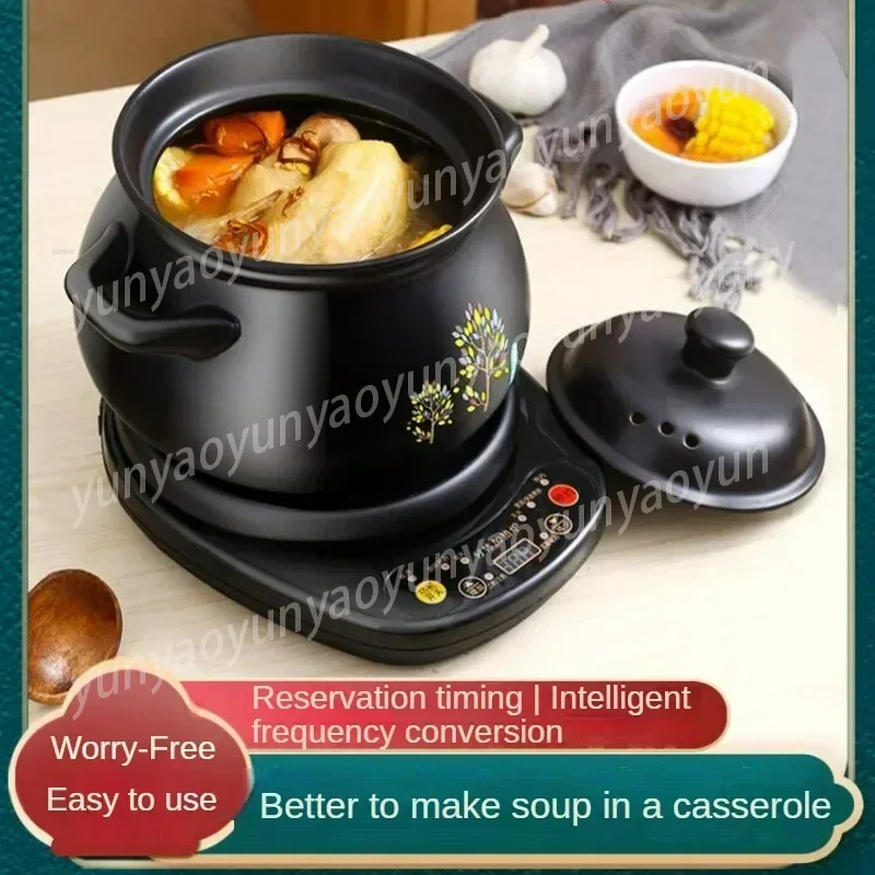 Slow Cooker Ceramic - Elektrische slowcooker automatische kookpan stoofpot huiselijke