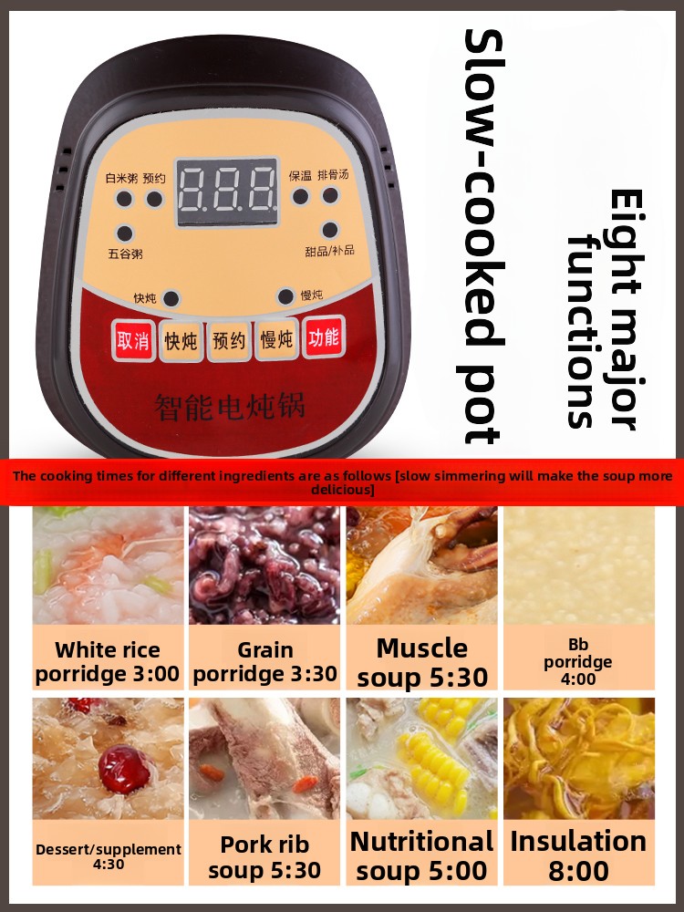 Volautomatische 2,5-6L elektri - Slow Cooker Ceramic recensie en prijs
